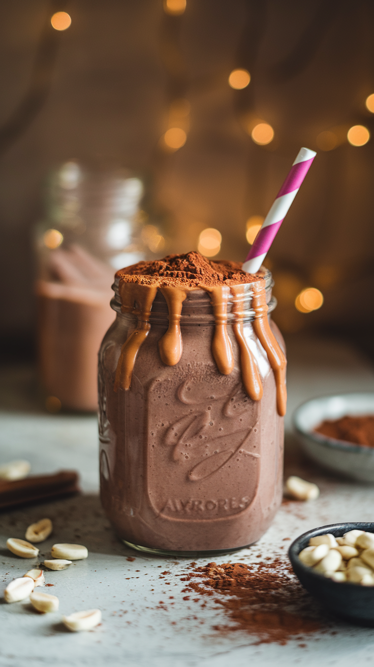 Choco-Peanut Power Shake