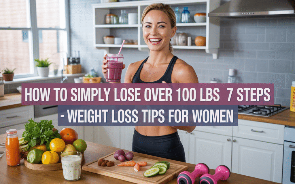 How to Simply Lose Over 100 lbs in 7 Steps - Weight Loss Tips for Women