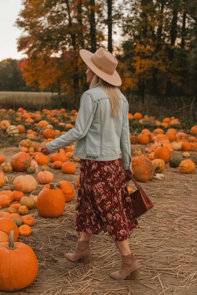 Midi Dress + Ankle Boots