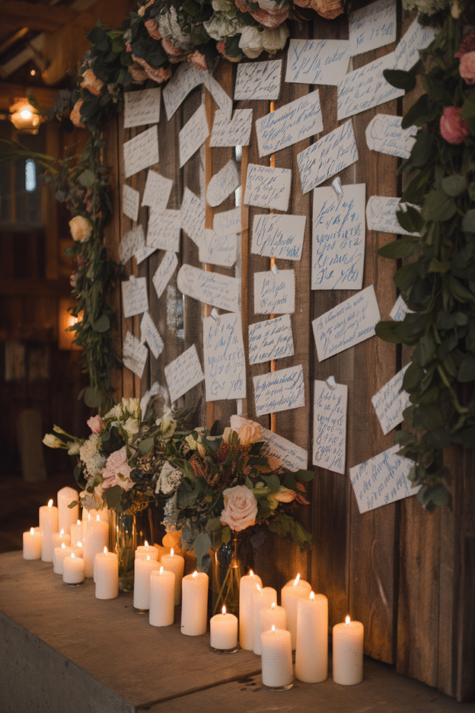 Personalized Vow Walls