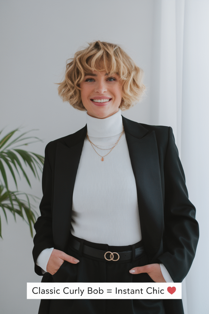 The Classic Curly Bob