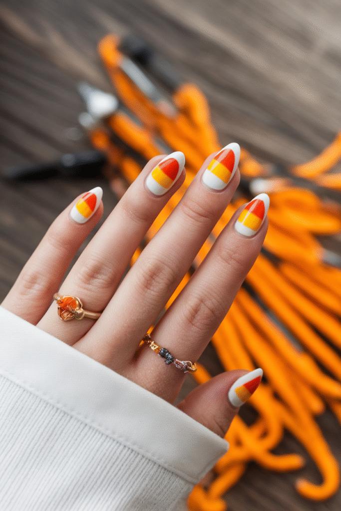 Candy Corn Nails