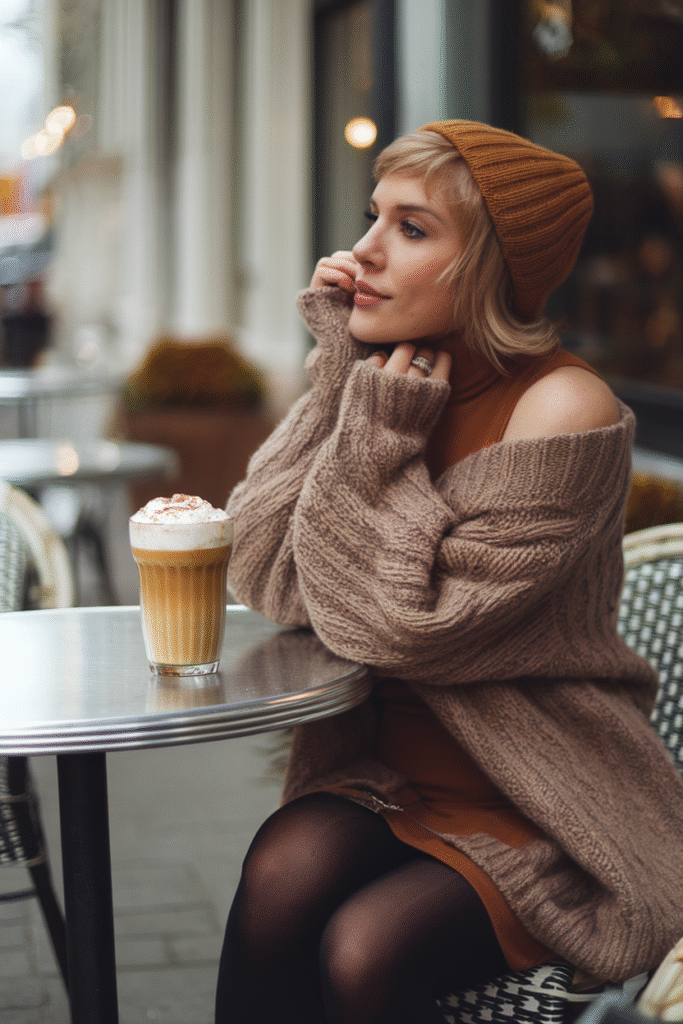Cozy Cardigan + Mini Skirt Combo