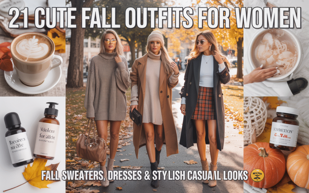 21 Cute Fall Outfits for Women Fall Sweaters, Dresses & Stylish Casual Looks