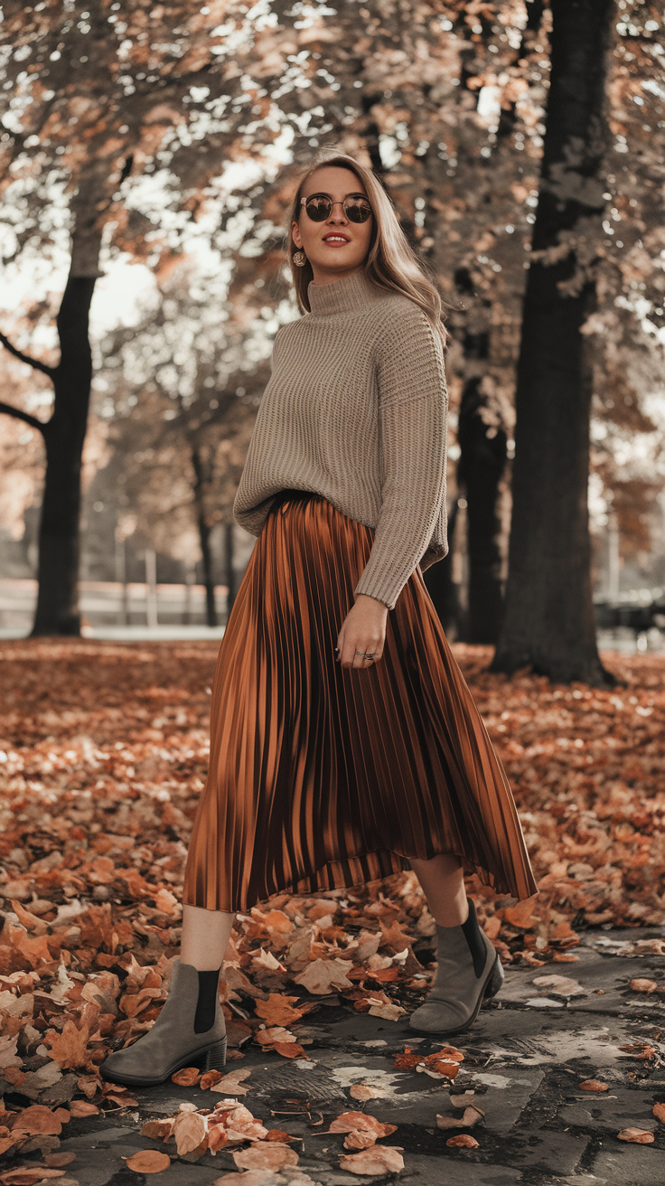 Casual Skirts + Sweaters