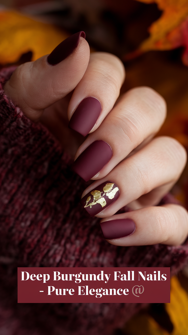 Deep Burgundy Elegance