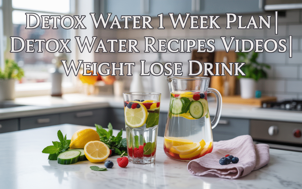 Detox Water 1 Week Plan Detox Water Recipes Videos Weight Lose Drink