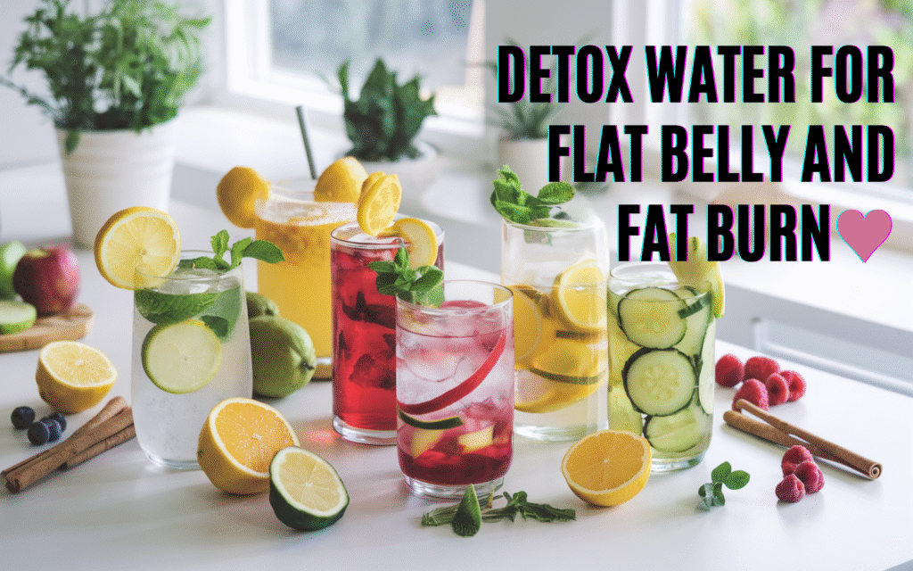 Detox Water for Flat Belly and Fat Burn
