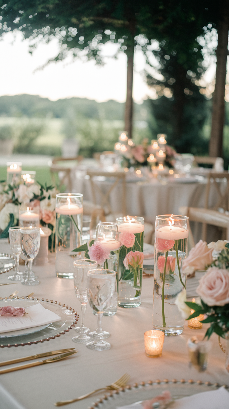 Floating Floral Centerpieces