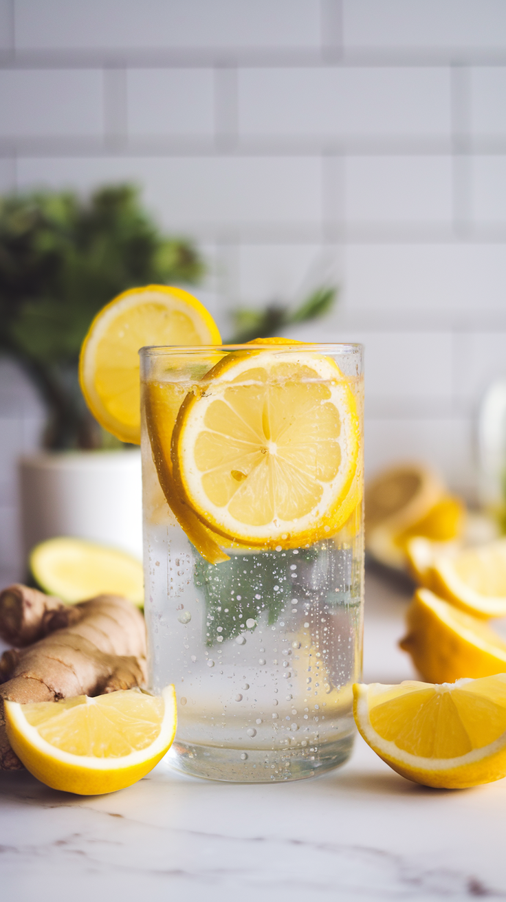 Ginger + Lemon Water (Metabolism Mover)