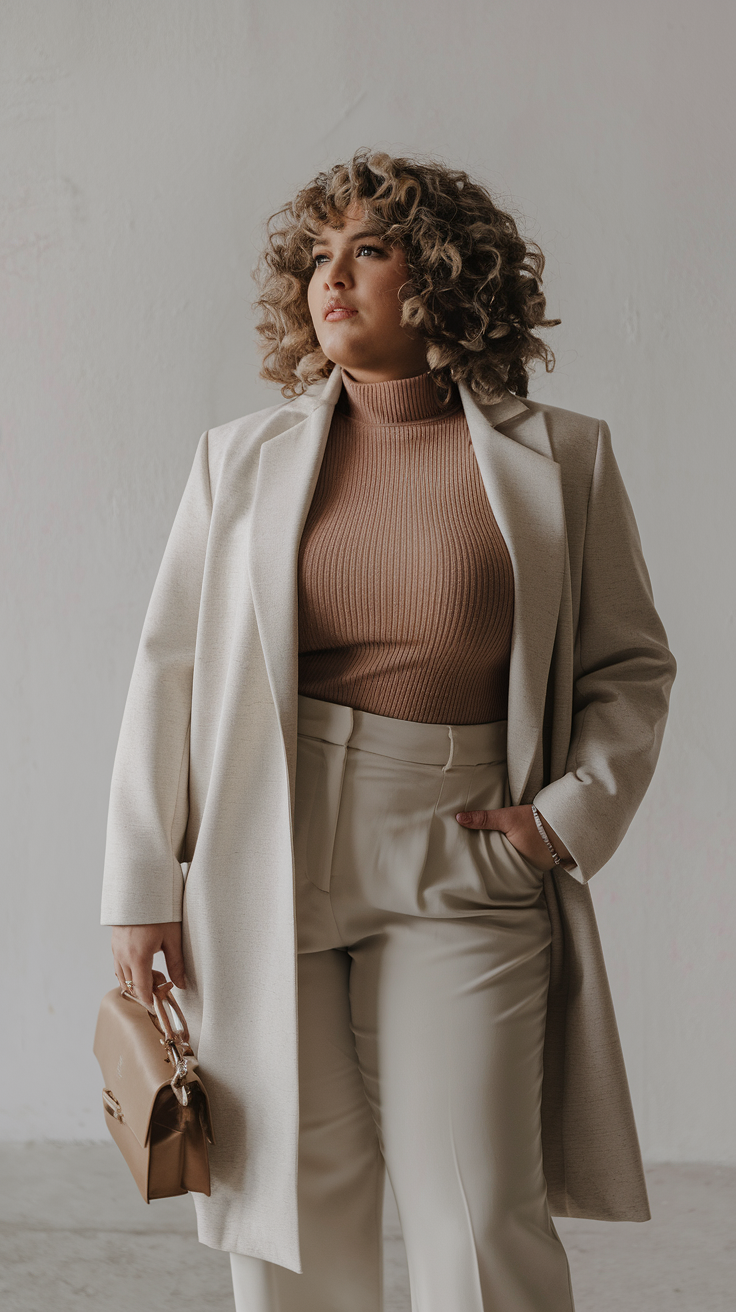 Longline Blazer + Knit Top