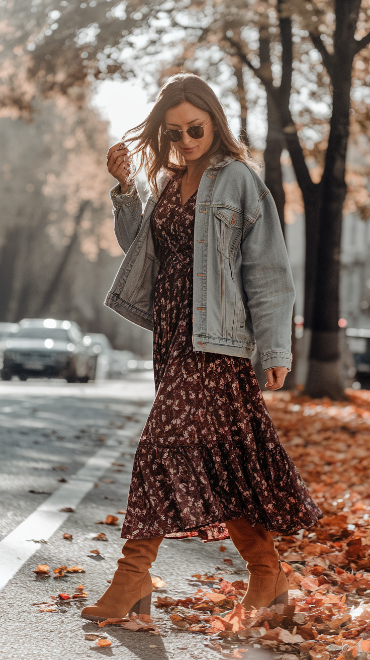 Midi Dresses + Light Jackets