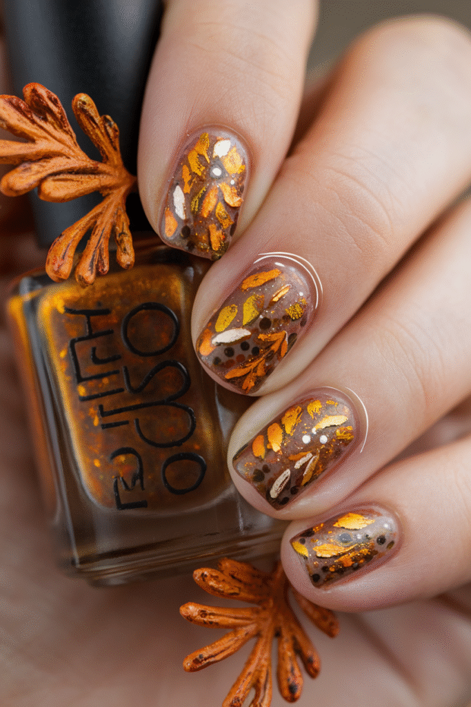 Fall Foliage Nail Art