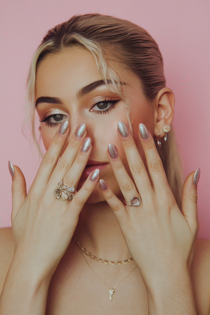 Classic Glazed Donut Nails