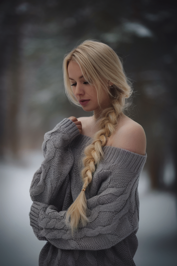 The Fishtail Braid That’s Giving Snow Princess Energy