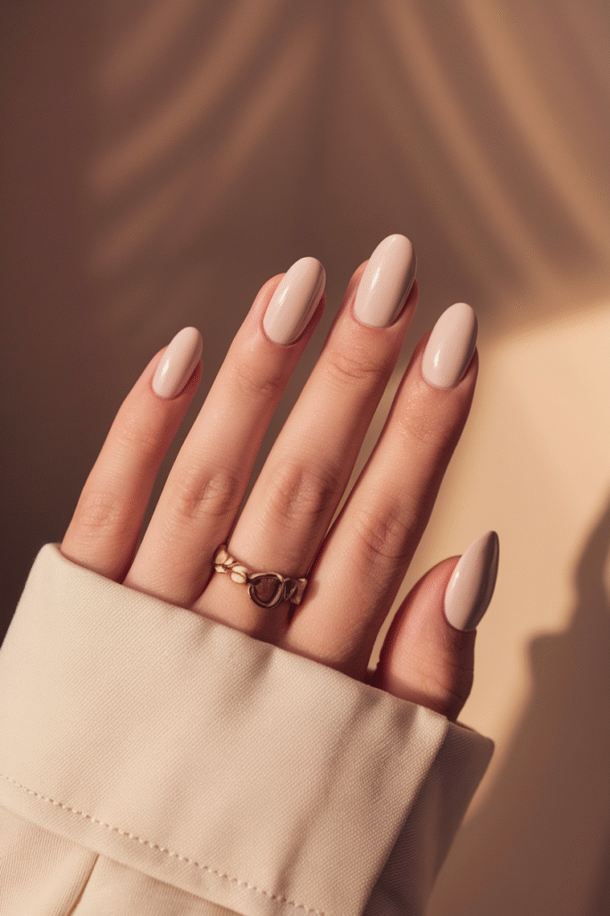 Oat Milk Neutral Nails