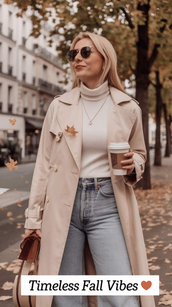 Trench Coat + Denim Moment