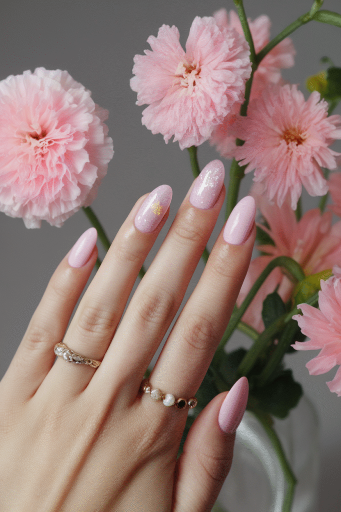 Pink Blush Aura Nails