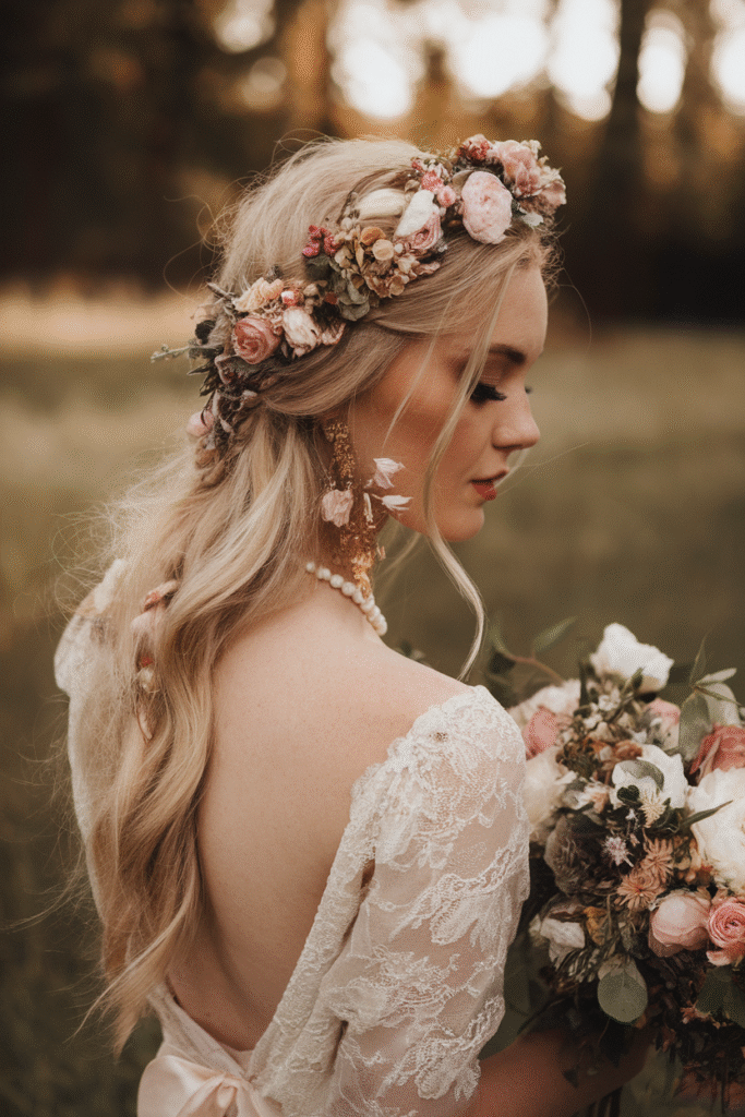 Half-Up Braided Crown