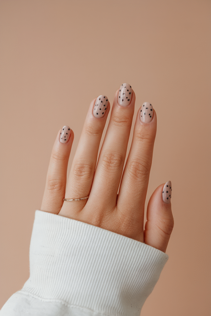 Dot Accent Nails