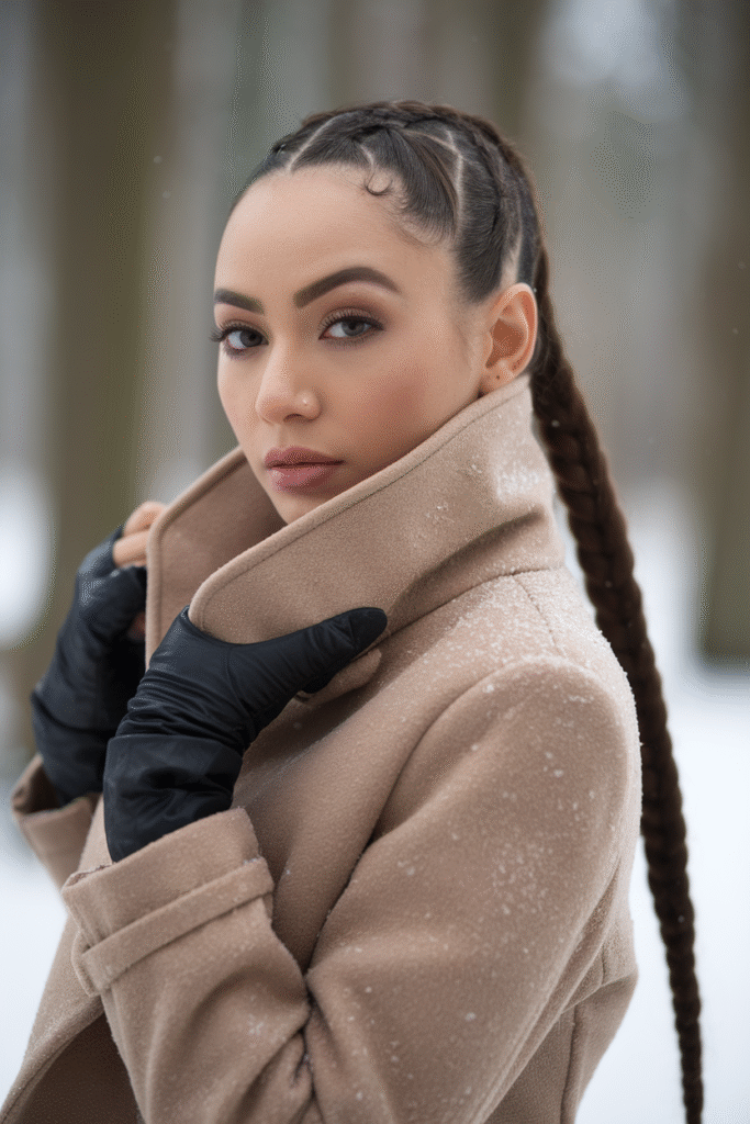 The Low Braided Ponytail