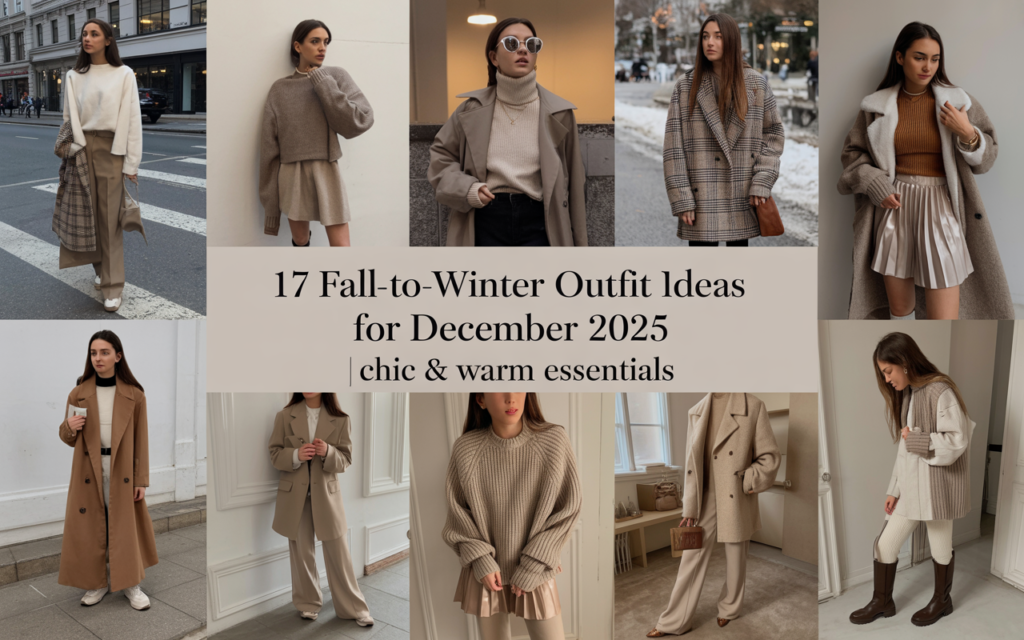 17 Fall-to-Winter Outfit Ideas for December 2025 Chic & Warm Essentials