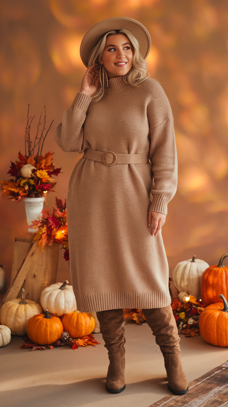Cozy Sweater Dresses for Thanksgiving