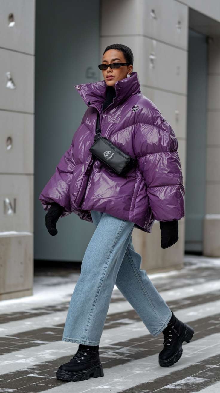 Oversized Puffer Jackets With Street-Style Vibes