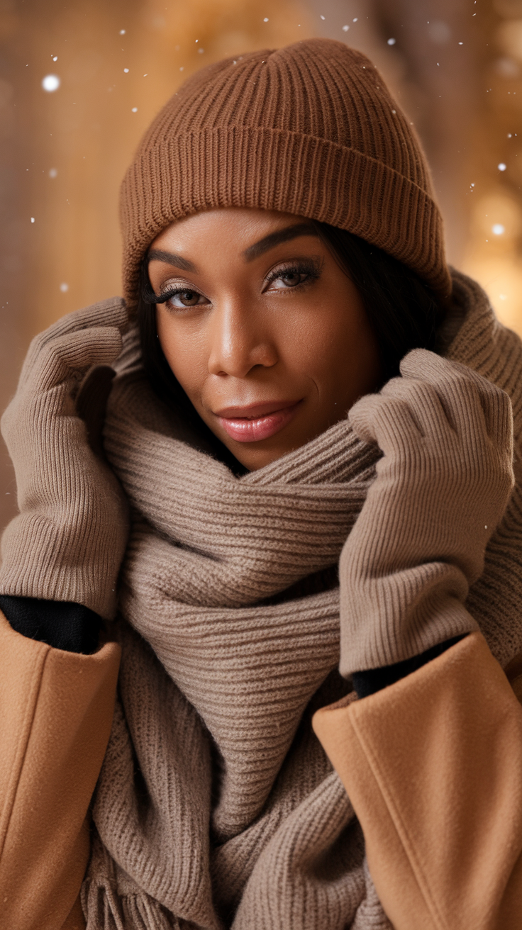 Statement Scarves & Beanies for Cold Days