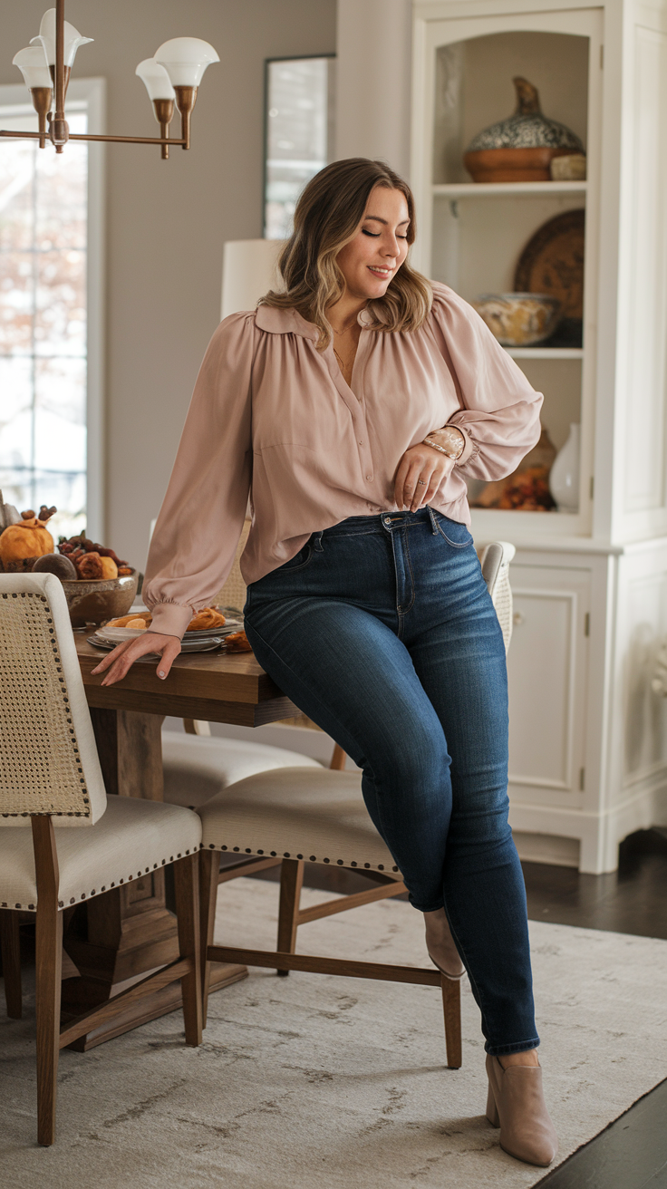 Stretch Jeans for Thanksgiving Comfort