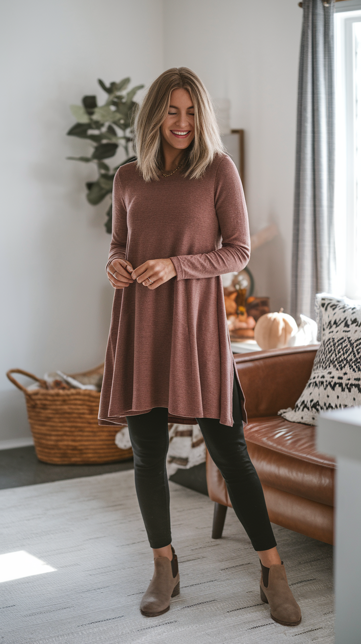 Tunic & Leggings Look – Image Prompt