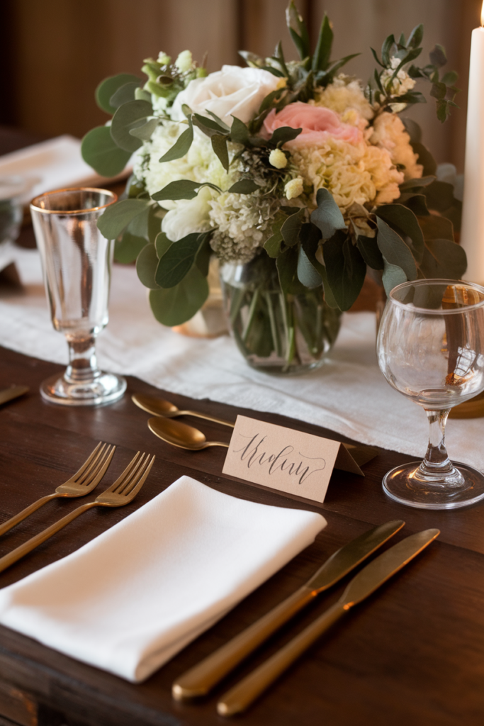 Handwritten Kraft Paper Name Cards