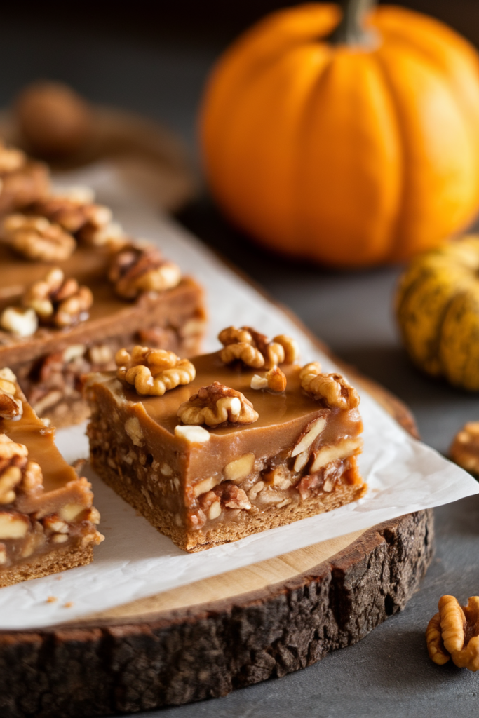 Gooey Maple Walnut Bars That Taste Like Fall Gold