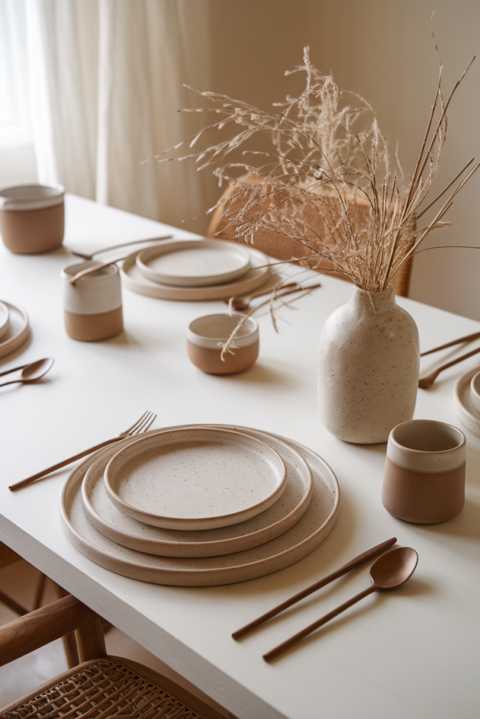 Neutral Ceramic Plates (The Underrated MVP)