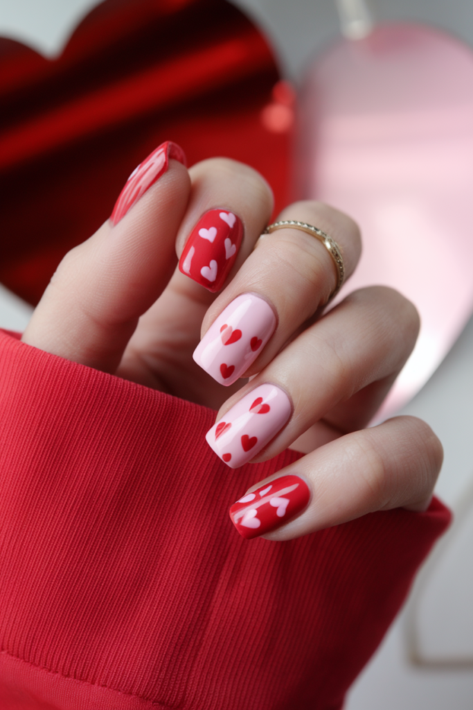 Red and Pink Heart Mix