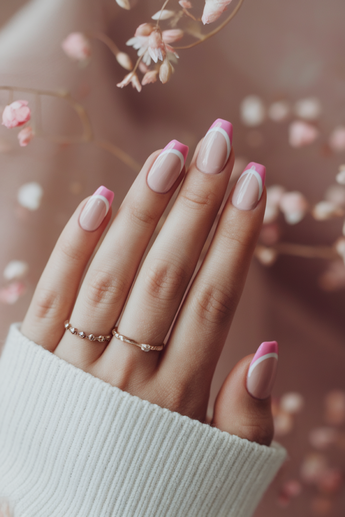 Soft Pink French Tips