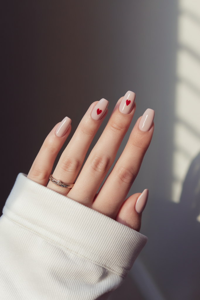 French Tips With a Valentine Twist